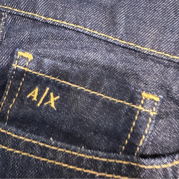 Armani Exchange Women’s “biker” Jeans Size 25 Cropped Zip Pockets - Picture 11 of 13